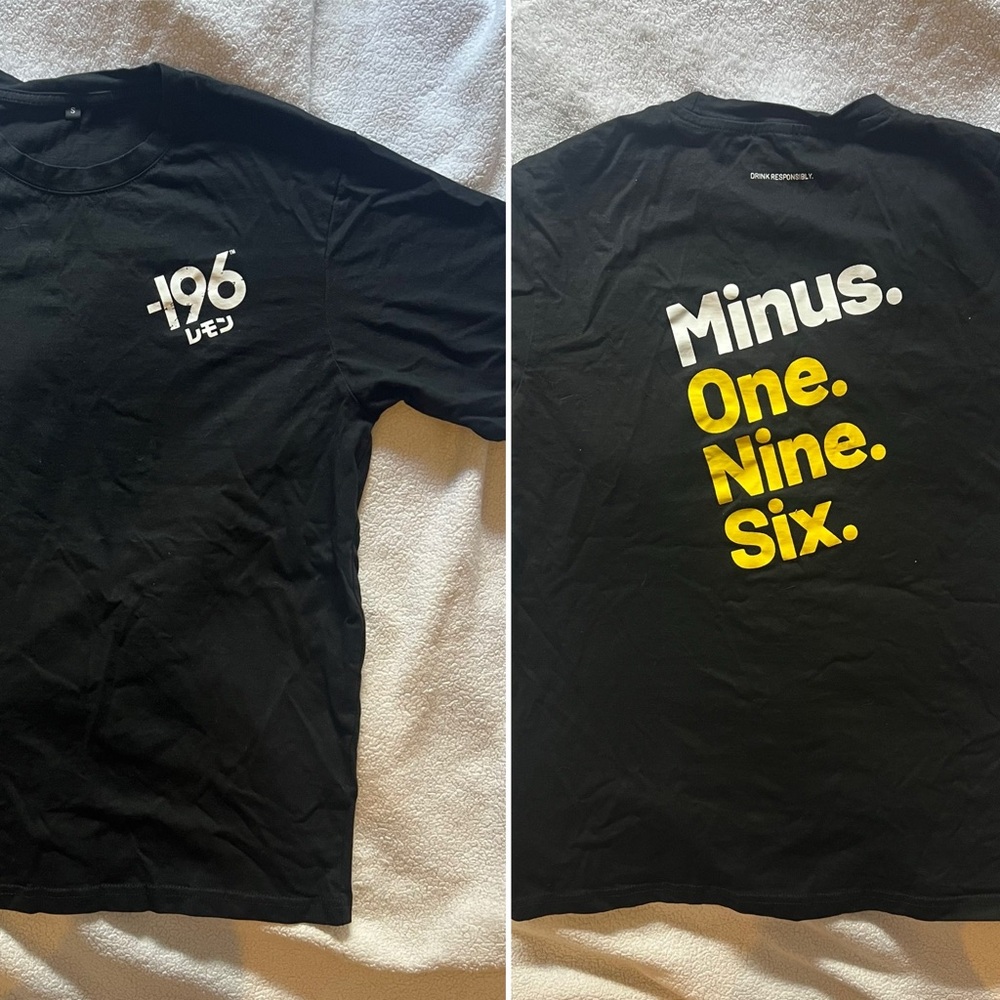 NEW Suntory Official -196 Branded Black T-Shirt Adult Medium